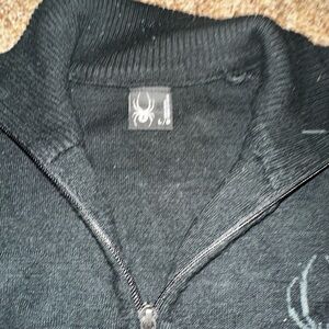 Spyder Men's Zip-Up Black Sweater